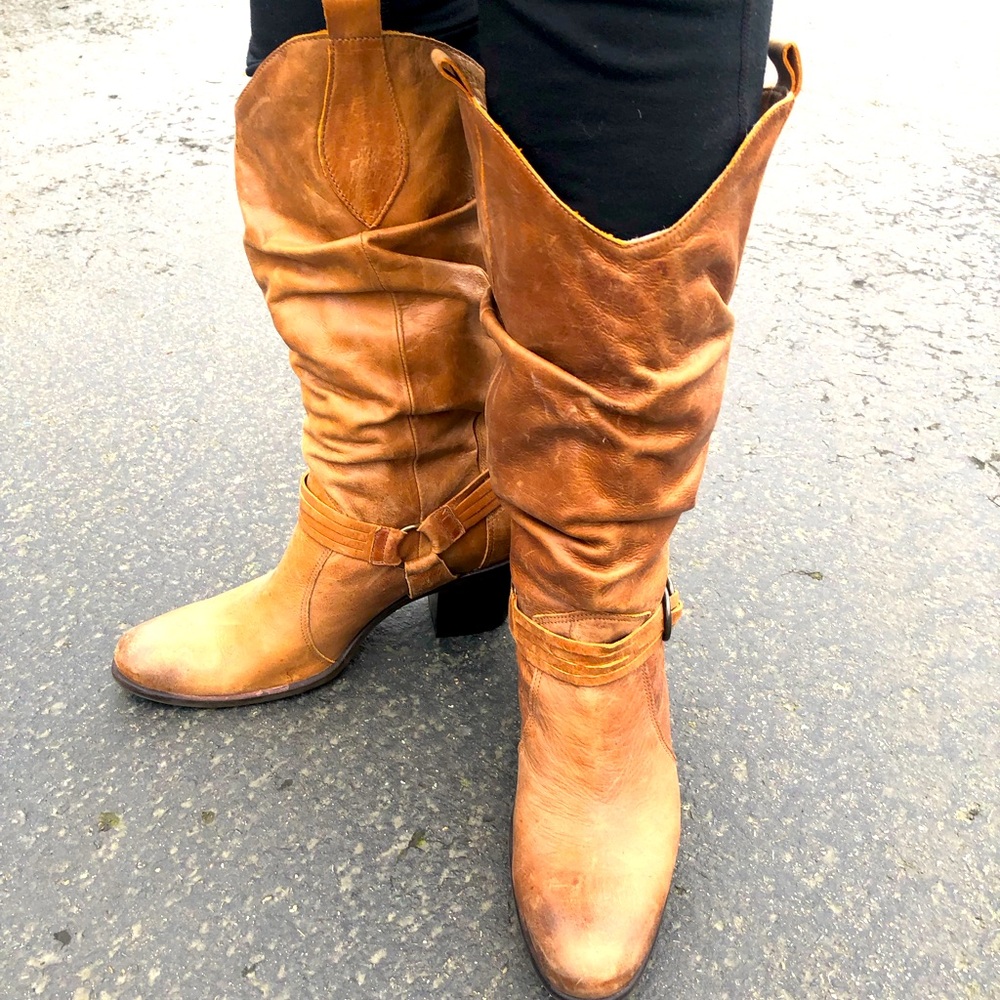 Matisse Willy Boots Women's Brown Leather Western Cowboy Boots Size 11M